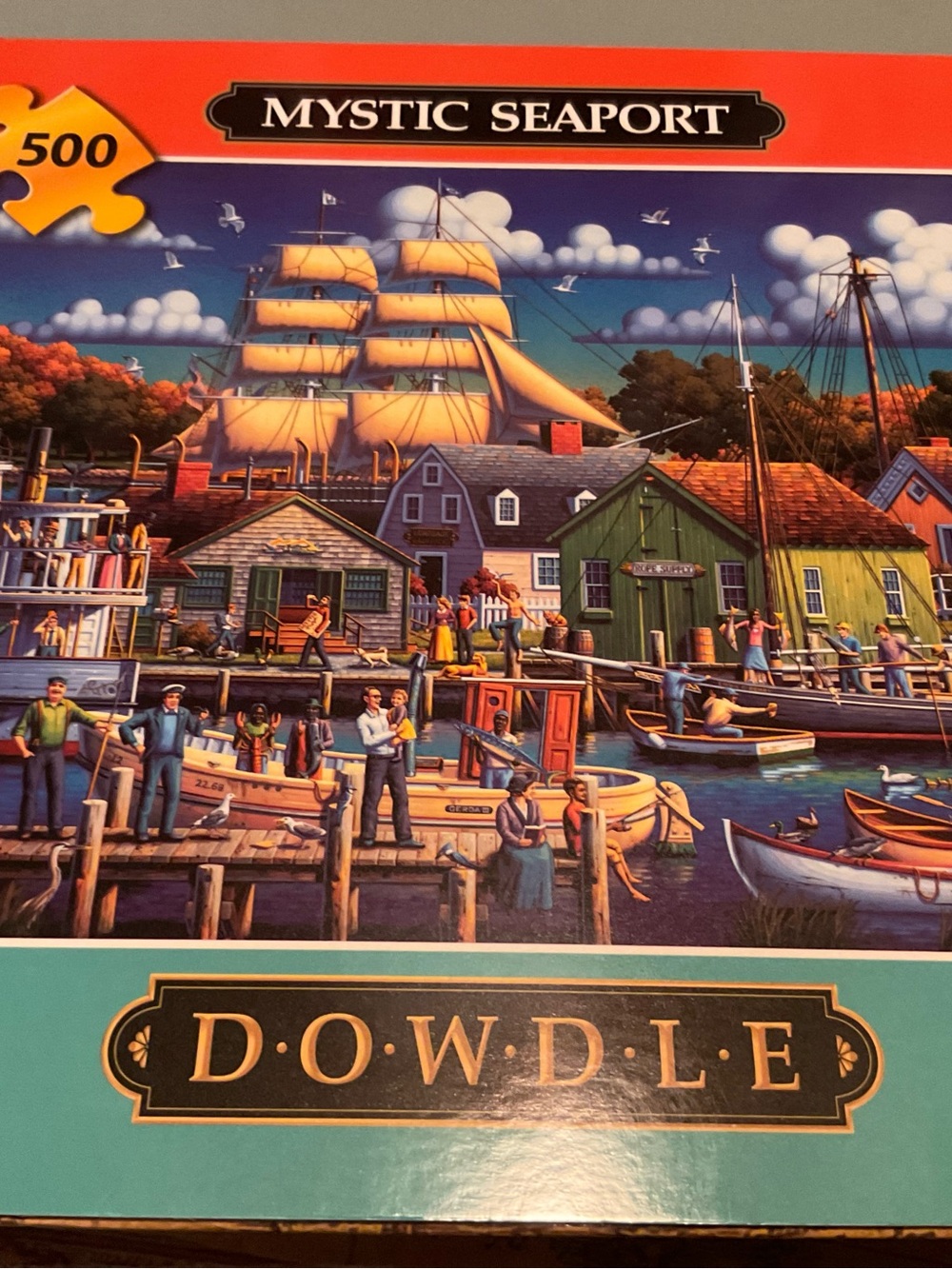 Dowdle Mystic Seaport Jigsaw Puzzle New 500 pieces